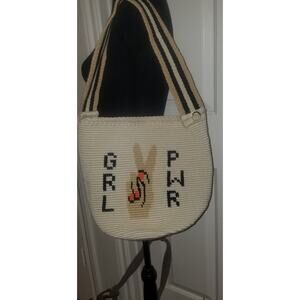 Wayuu Mochila Very Rare Girl Power Colombian Soraya Hennessy Crochet Bucket Bag